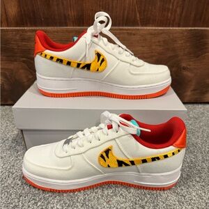 Nike Air Force 1 'Year of Tiger' White Canvas Sneaker - Women’s size 7.5